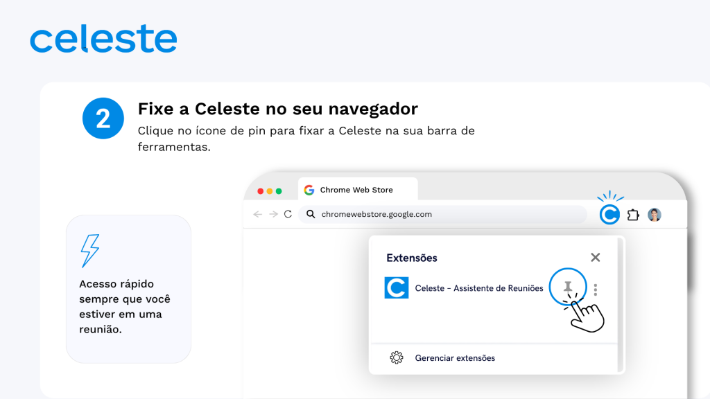 Fixe o plugin da Celeste AI no seu navegador